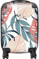 Warren Reed Tropical Leaf Pattern Suitcase Green Small
