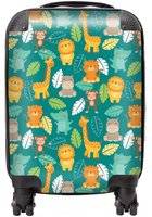Warren Reed Jungle Animals Suitcase Green Small