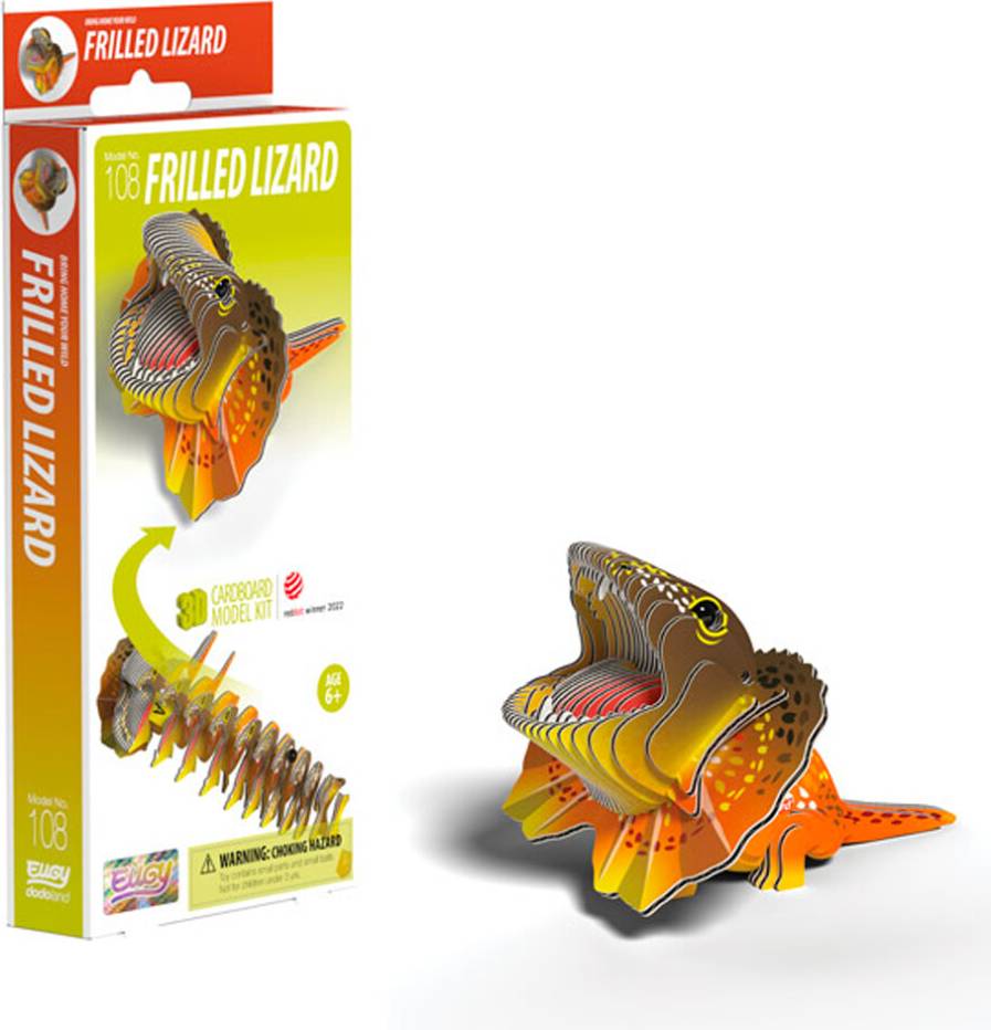 3D Frilled Lizard No.108 Model Craft Kit