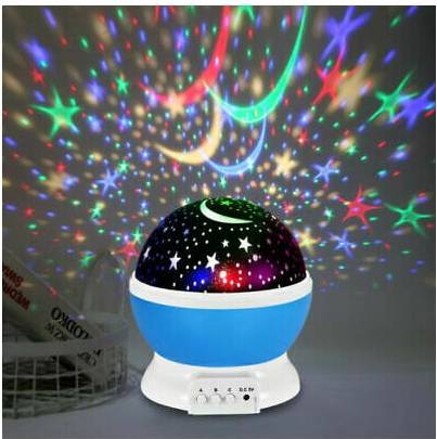 Starry Stars Rotating Projector Night Light