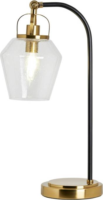 BHS Saskia Ribbed Arc Table Lamp