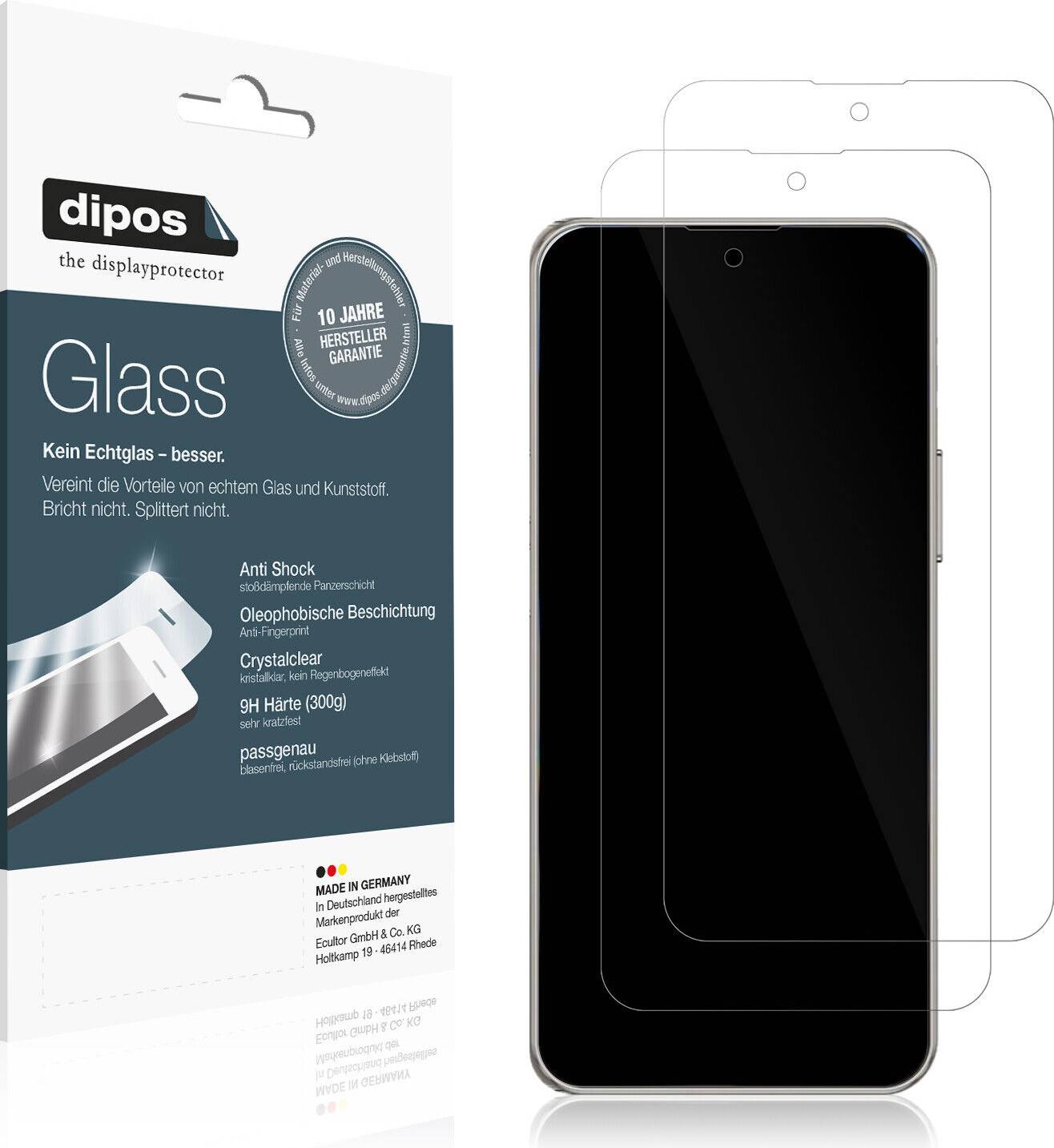 Dipos 2x Screen Protector for Bezosmax XS18 Pro