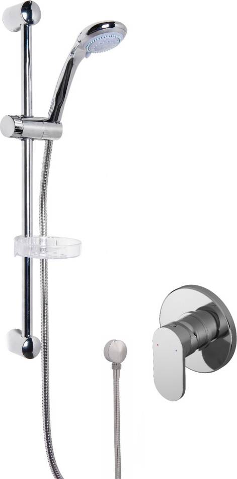 Balterley Current Shower Bundle Concealed Round Manual Valve & Multi Function Handset Slide Rail Kit