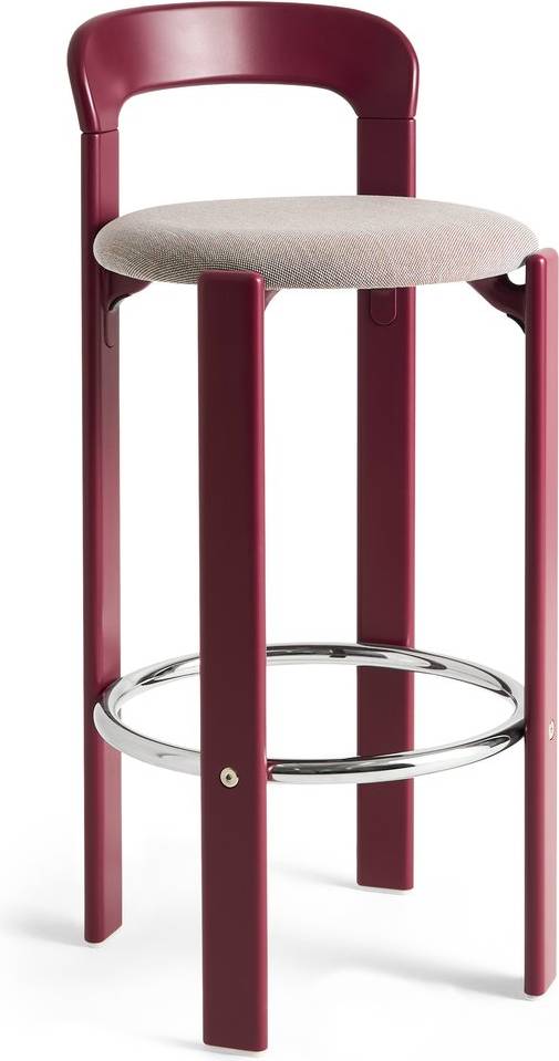 Hay Rey Klädd 75 cm Grape Red Barstol