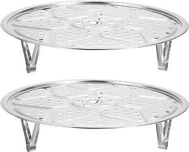 Uxcell 2pcs Stainless Steel Steamer Rack 9.5 Inch Steam Insert