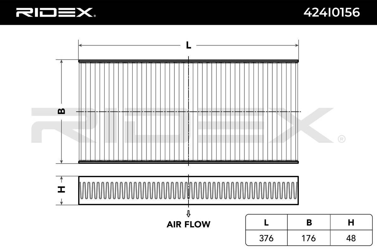Ridex 424I0156 Pollen Filter Particulate Filter