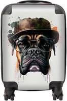 Warren Reed Boxer Dog Splashart Suitcase Multi Small