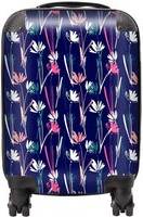Warren Reed Hand Drawn Wild Flowers Suitcase Blue Small