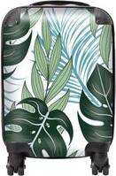 Warren Reed Tropical Pattern With Bright Plants And Flowers Suitcase Small