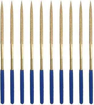 Uxcell 5mm x 180mm Square Files Diamond Needle File Set 10pcs Rasp