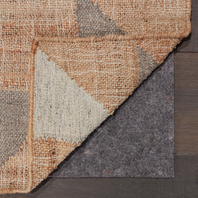 Rectangular Recycled Synthetic Fiber Non-Slip Rug Pad 4 x 6 ft