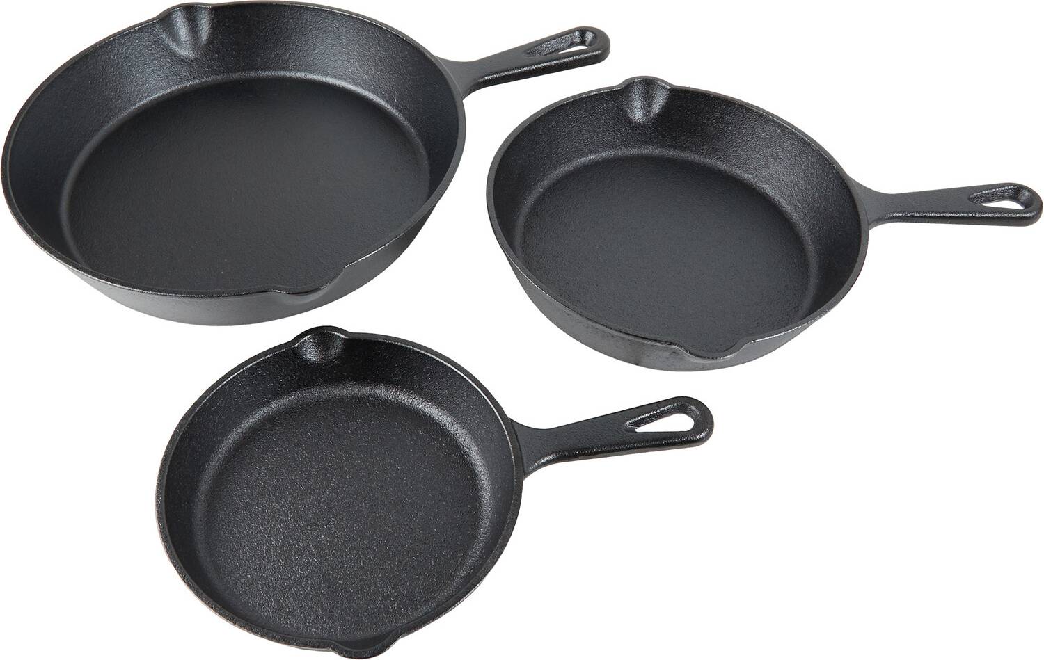 Kitchen Master Pre-Seasoned Frying Pan Set