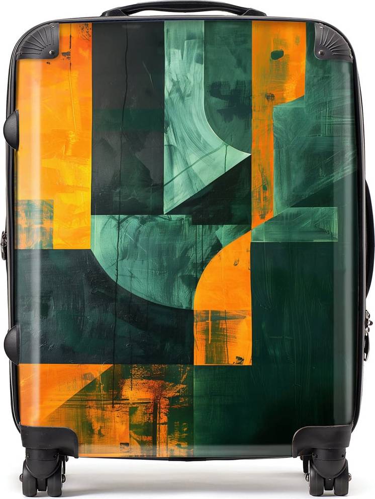 Warren Reed Warren Reed Designer Large Shattered Eye Suitcase