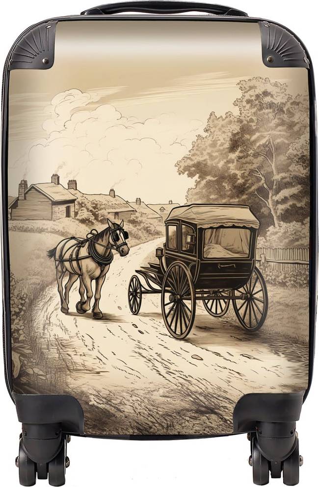 Warren Reed Warren Reed Designer Mini Cabin Horse and Cart Suitcase