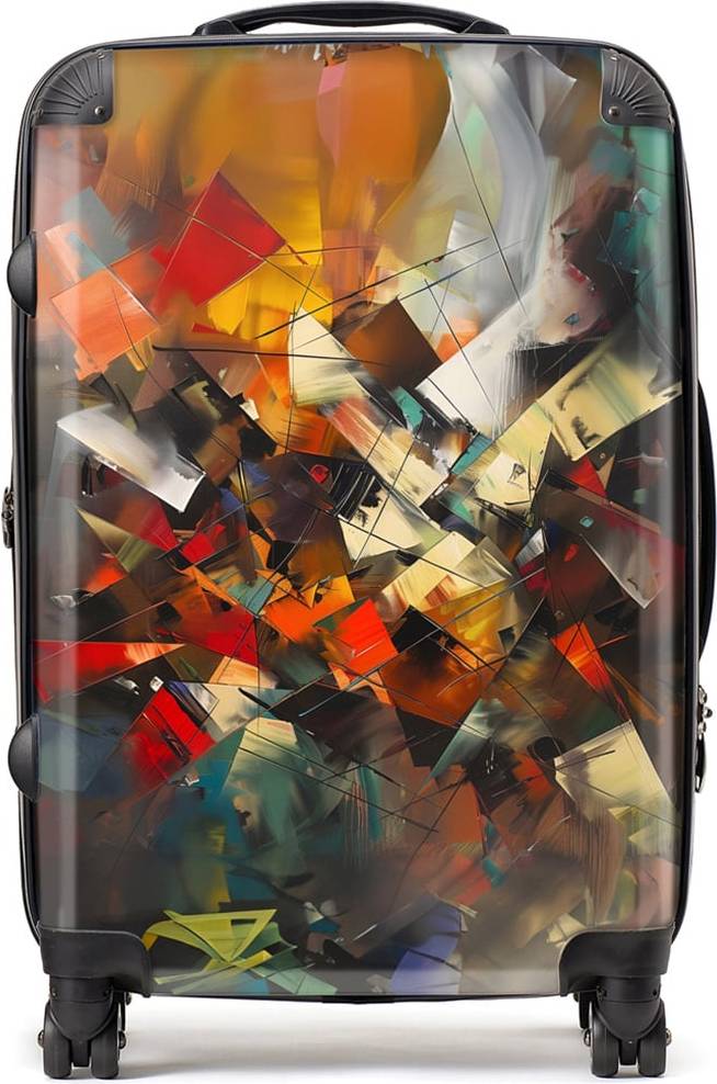 Warren Reed Warren Reed Designer Medium Dynamic Chaos Energy Unleashed Suitcase