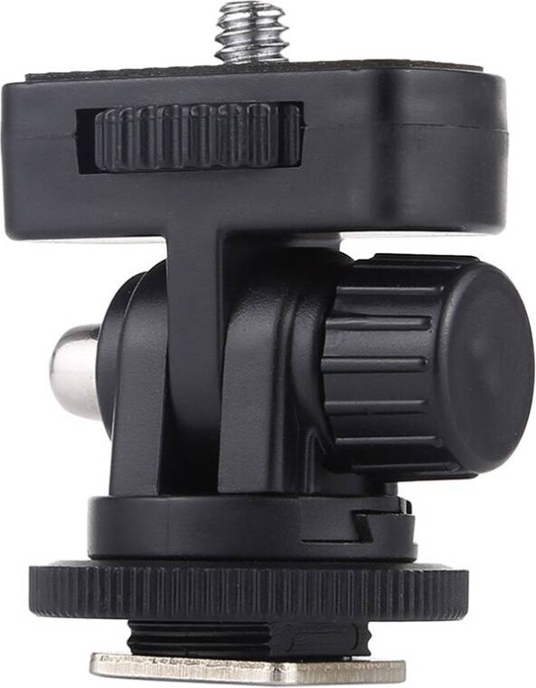 3 Pcs 1/4 Inch Screw Thread Cold Shoe Tripod Mount Adapter