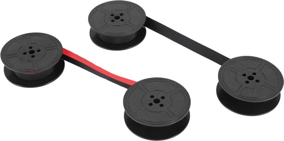 Tlily Typewriter Ribbon Twin Spool Ink Replacement Part - Red/Black