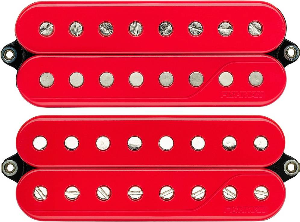Fishman fluence Fishman Fluence Classic Humbucker Open Core 8-String Pickup Red Set