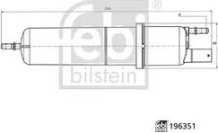 FEBI BILSTEIN Fuel Filter 196351 In-Line Filter