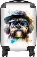 Warren Reed Lhasa Apso Dog Splashart Suitcase Small
