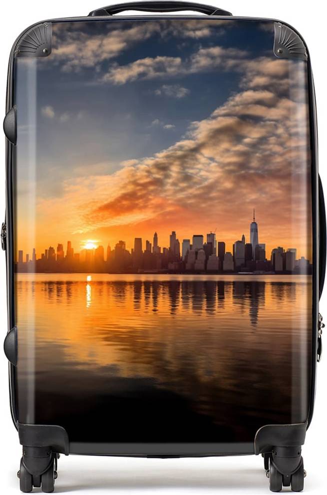 Warren Reed Warren Reed Designer Medium New York At Sunrise Suitcase