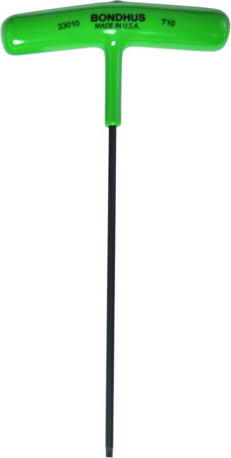 T10 Torx T-Handle Wrench 6-Inch Multi-Color
