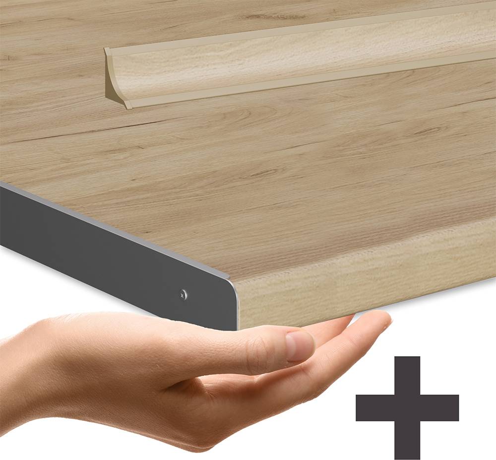 Vicco R-Line Antracit Högblank AP Oak