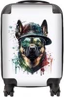 Warren Reed German Shepherd Splashart Suitcase Multi