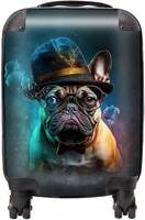 Warren Reed French Bulldog Splashart Suitcase Multi