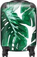 Warren Reed Tropical Jungle Leaf Pattern Suitcase Small
