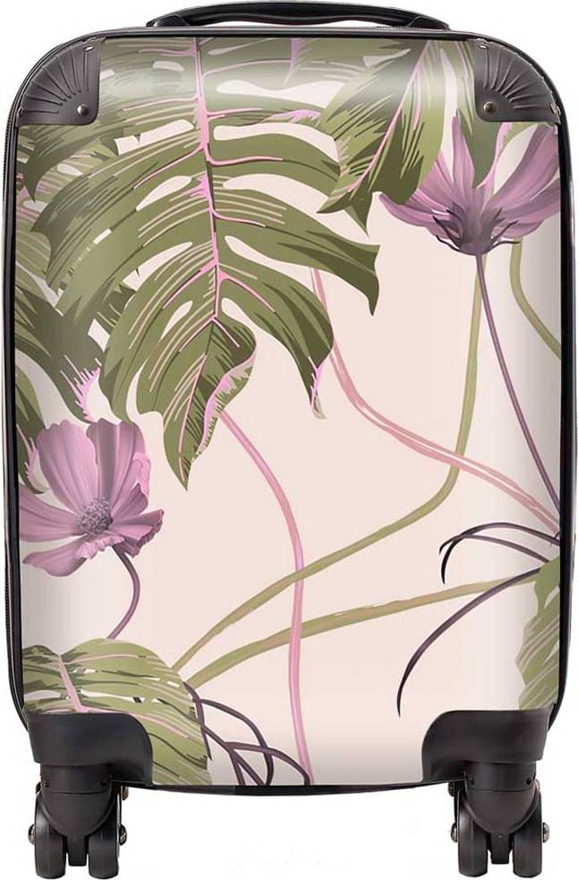 Warren Reed Pink Cosmos Flowers Suitcase Small