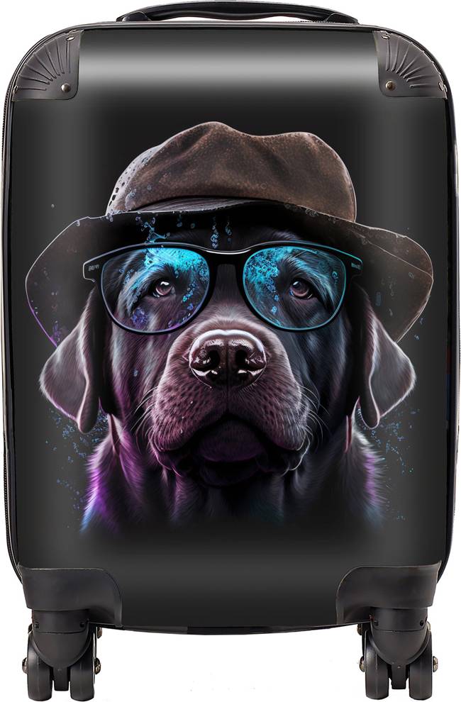 Warren Reed Labrador Retriever Dog Splashart Suitcase Multi Small