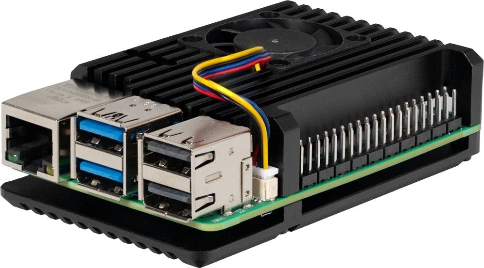 Joy-it Custodia per Scheda SBC Armor Case Block Active Raspberry Pi