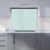 Warren Reed Geometric Chevron Pattern Kitchen Splashback 600mm x 600mm Splash Guard