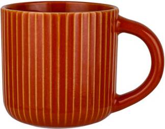 George Home Orange Ribbed Mug Cup & Mug