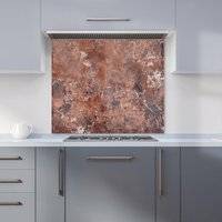 Warren Reed Terracotta Quartz Effect Kitchen Splashback 600mm x 750mm Splash Guard 60cm