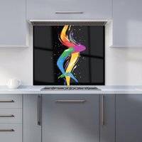 Warren Reed Abstract Pride Fish Kitchen Splashback 700mm x 650mm Splash Guard
