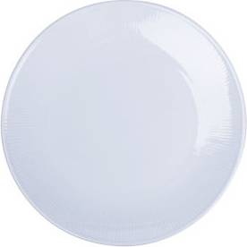 George Home White Ribbed Dinner Plate
