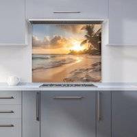 Warren Reed Sunrise In Paradise Kitchen Splashback 900mm x 750mm Splash Guard
