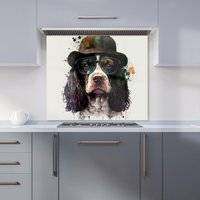 Warren Reed Springer Spaniel Dog Kitchen Splashback 700mm x 650mm Splash Guard