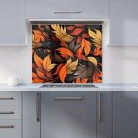 Warren Reed Kitchen Splashback 600mm x 600mm Orange Splash Guard