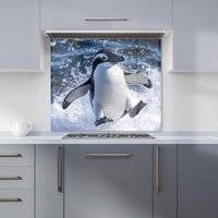 Warren Reed Penguin Splashes Kitchen Splashback 700mm x 650mm Splash Guard