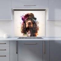 Warren Reed English Cocker Spaniel Splashart Kitchen Splashback 900mm x 650mm Splash Guard