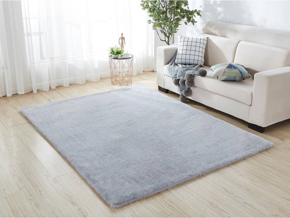 A.Unique Home Luxurious Faux Fur Rabbit Rug 160cm x 200cm