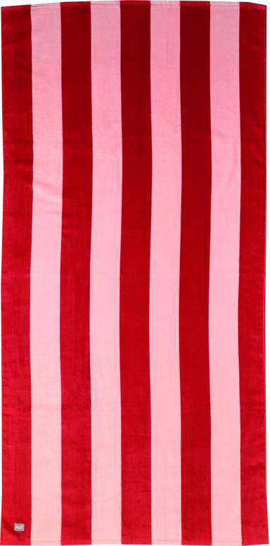 Redlunds Happy Stripe Frottéhandduk Rosa Handduk Rosa
