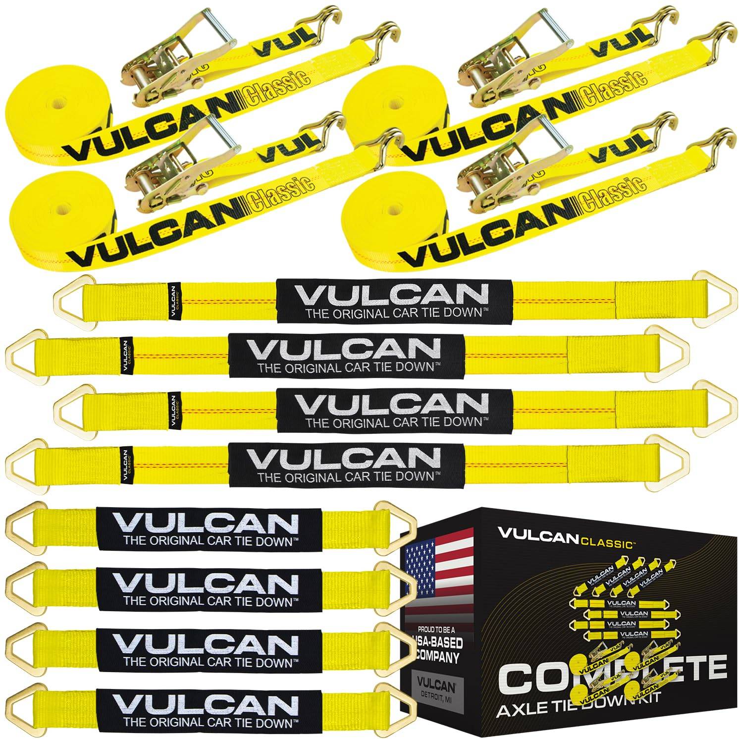 Complete Axle Strap Tie Down Kit