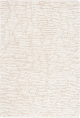 Safavieh 5 x 8 ft Loomed Polyester Ivory Rectangular Area Rug Multicolor, White