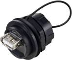 TRU Components USB 2.0 Infälld Genomföring Med Lock IP67 1 Del