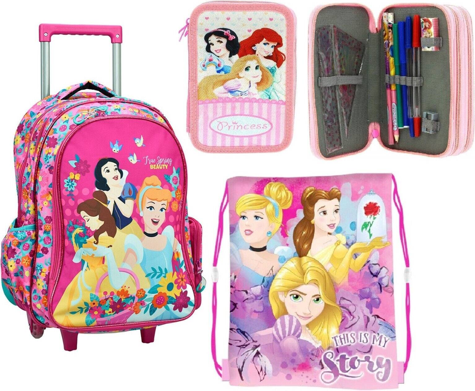 Disney Princess Rullskolväska - 46 cm