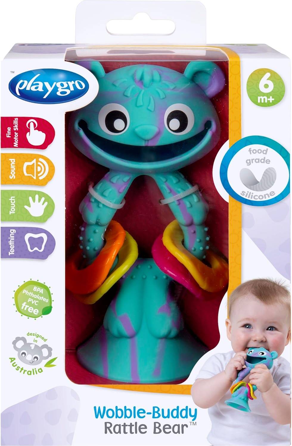 Wobble Buddy Rattle Bear